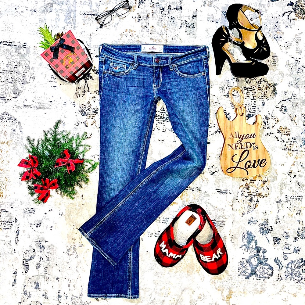 HOLLISTER Boot Cut Low Rise Stretch Jeans 1S 25X31